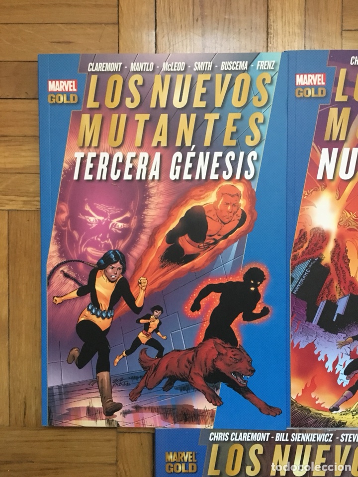 C&oacute;mics: Marvel gold panini los nuevos mutantes 5 tomos completa - Foto 2