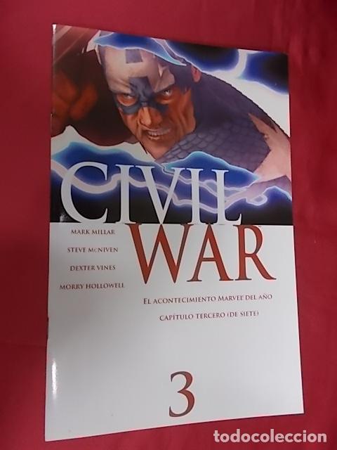 C&oacute;mics: CIVIL WAR. N&ordm; 3. EL ACONTECIMIENTO MARVEL DEL A&Ntilde;O. PANINI - Foto 1