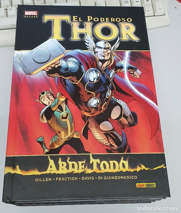 C&oacute;mics: MARVEL DELUXE EL PODEROSO THOR N&ordm; 8 : ARDE TODO &iexcl; ONE SHOT 216 PAGINAS! MARVEL - PANINI - Foto 1