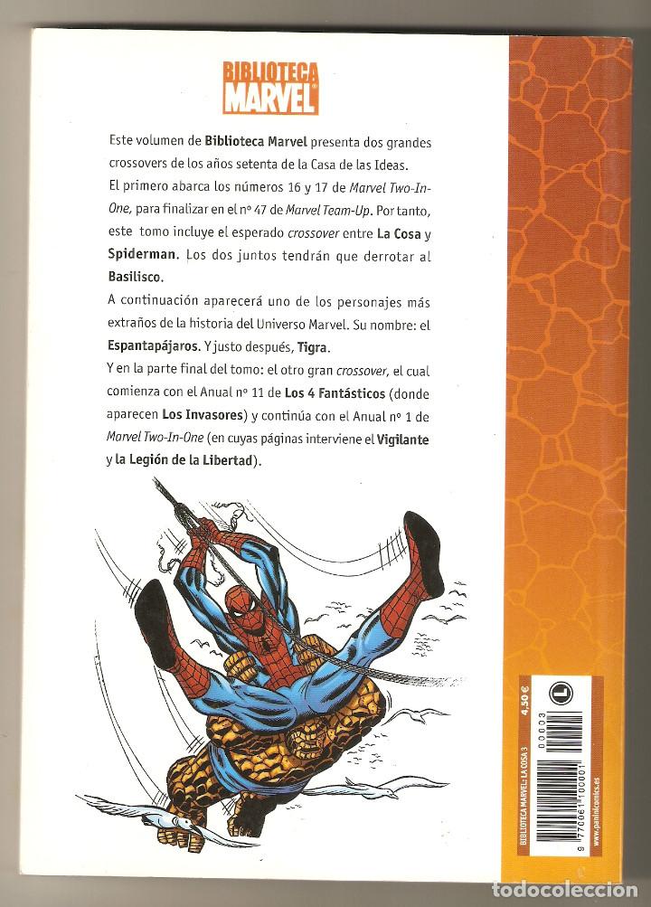 C&oacute;mics: BIBLIOTECA MARVEL LA COSA N&ordm; 3 - MARVEL TWO-IN ONE - PANINI COMIC - EXCELENTE - - Foto 2