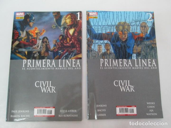 C&oacute;mics: VIVIL WAR. PRIMERA LINEA. EL ACONTECIMIENTO MARVEL DEL A&Ntilde;O. 1 Y 2. MARVEL PANINI COMICS. - Foto 2