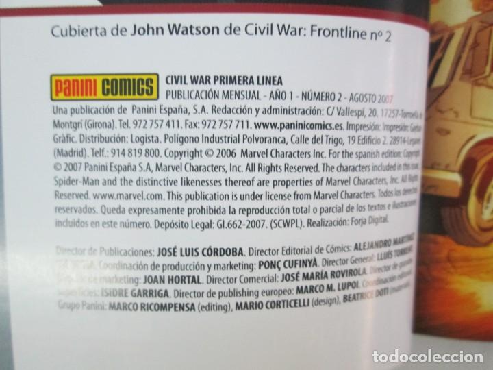 C&oacute;mics: VIVIL WAR. PRIMERA LINEA. EL ACONTECIMIENTO MARVEL DEL A&Ntilde;O. 1 Y 2. MARVEL PANINI COMICS. - Foto 15