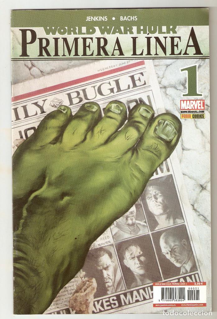 C&oacute;mics: WORLD WAR HULK PRIMERA LINEA - N&ordm; 1 - PANINI - - Foto 1