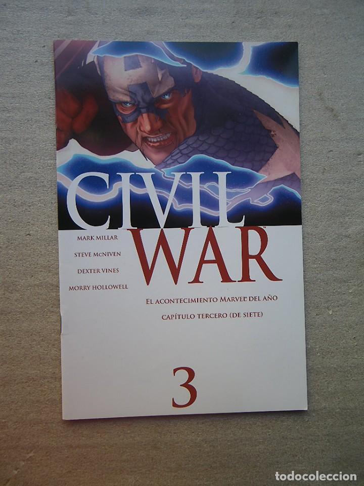 C&oacute;mics: CIVIL WAR N&ordm; 3 EDICION ESPECIAL MARVEL PANINI 2007 - Foto 1