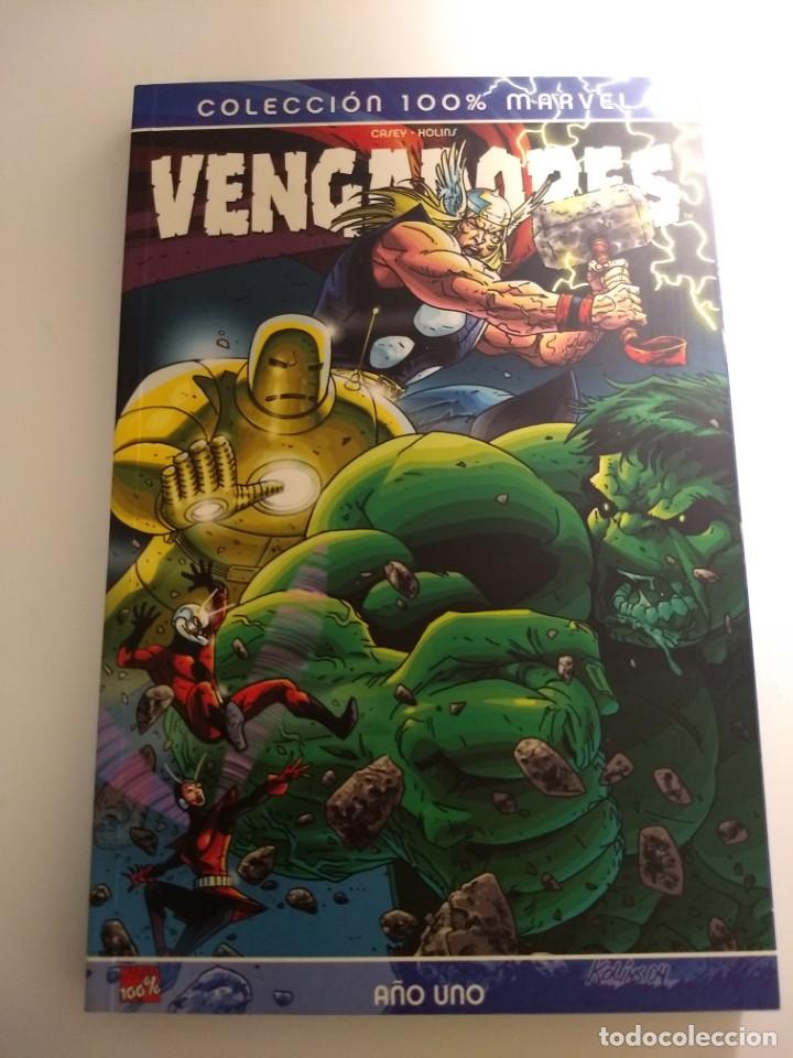 C&oacute;mics: 100% MARVEL. LOS VENGADORES. A&Ntilde;O UNO - Foto 1