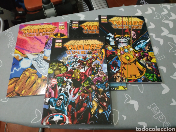 C&oacute;mics: Thanos la saga del infinito 4 completa marvel gold - Foto 1