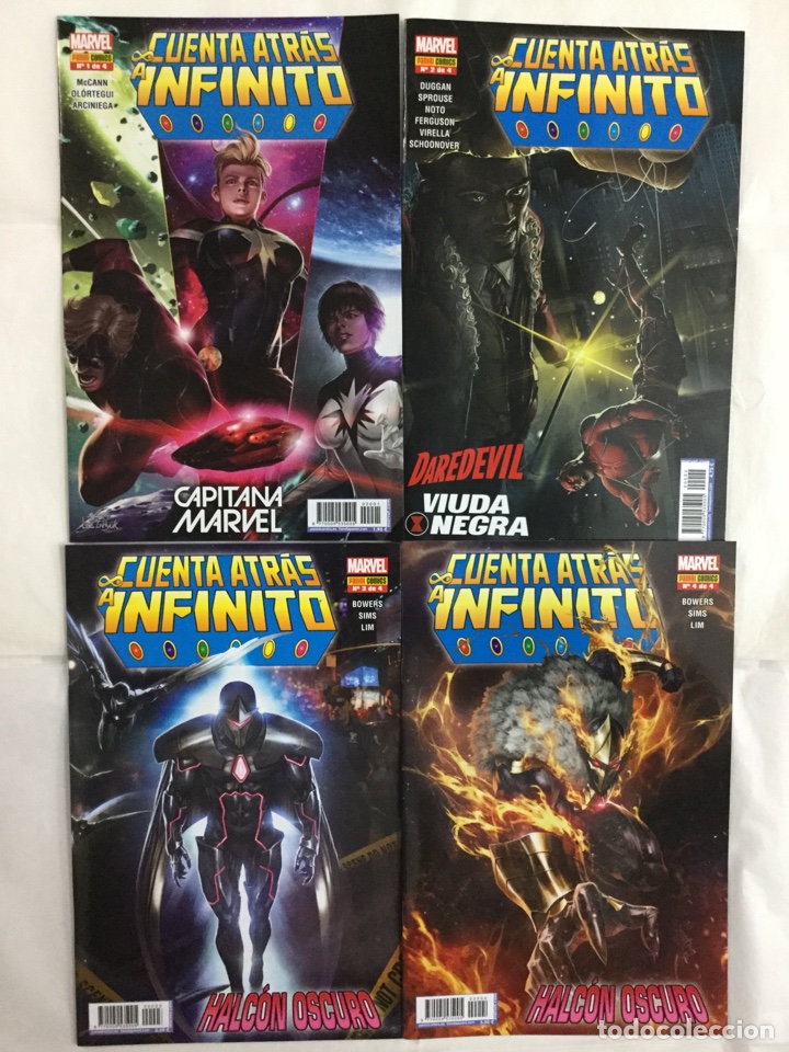 C&oacute;mics: Cuenta Atr&aacute;s a Infinito. H&eacute;roes 1 2 3 4 (Colecci&oacute;n Completa Grapa) - Panini / Marvel