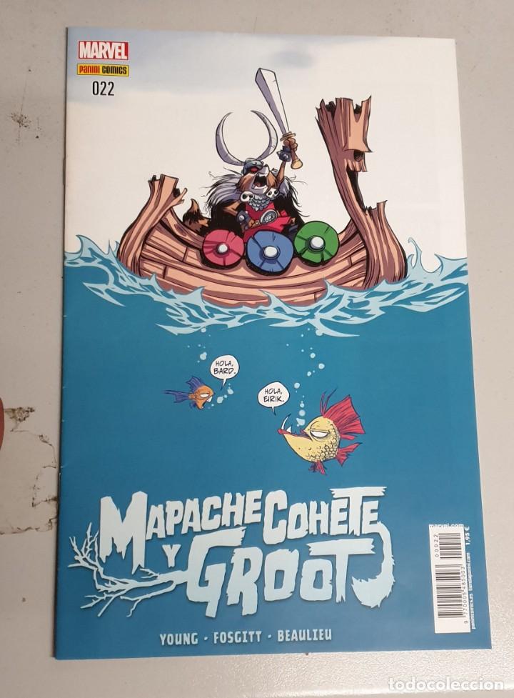 C&oacute;mics: MAPACHE COHETE N&ordm; 22 - MAPACHE COHETE Y GROOT N&ordm; 5 / MARVEL - PANINI - Foto 1