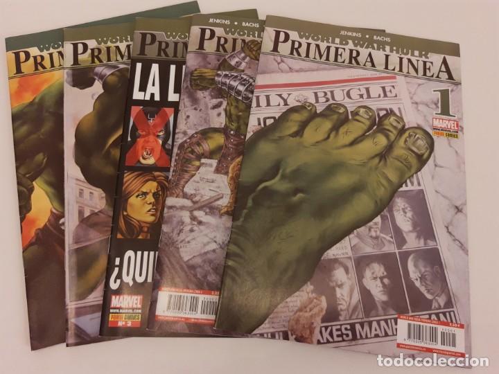 C&oacute;mics: WORLD WAR HULK. PRIMERA LINEA. NUMS. 1-2-3-4-5. COMPLETA - Foto 1