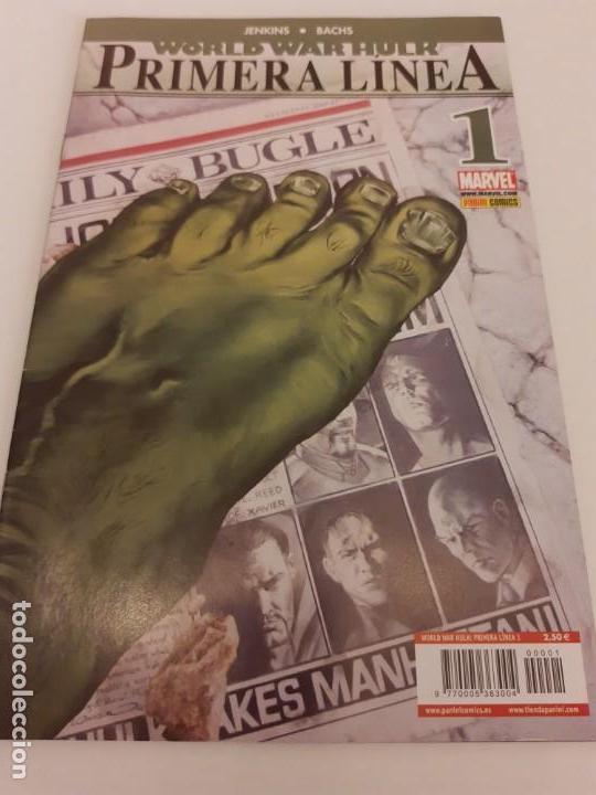 C&oacute;mics: WORLD WAR HULK. PRIMERA LINEA. NUMS. 1-2-3-4-5. COMPLETA - Foto 2
