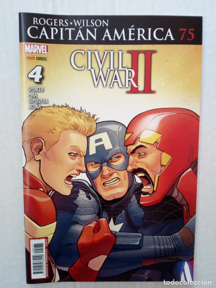 C&oacute;mics: CAPIT&Aacute;N AM&Eacute;RICA n&ordm; 75. CIVIL WAR II - Foto 1