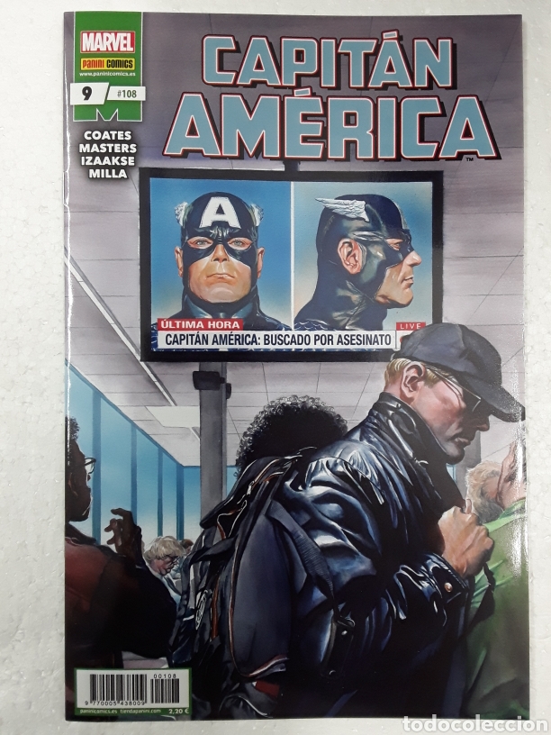 Capitán América 9 / 108 (grapa) - Coates, Masters, Izaakse, Milla - Panini / Marvel