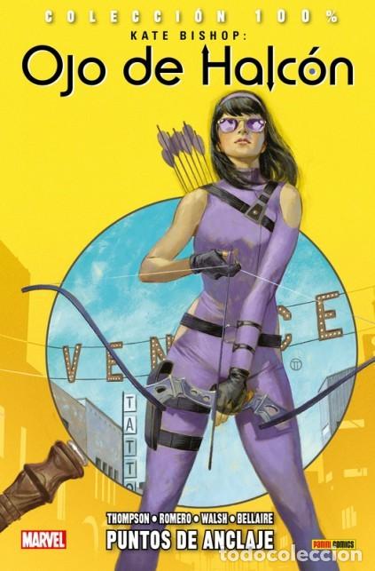 C&oacute;mics: COL. 100 % MARVEL - KATE BISHOP: OJO DE HALCON. PUNTOS DE ANCLAJE - PANINI - IMPECABLE - MTFA - Foto 1