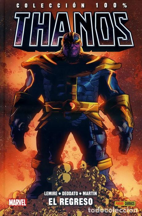 C&oacute;mics: COL. 100 % MARVEL HC THANOS EL REGRESO - PANINI - IMPECABLE - MTFA - Foto 1