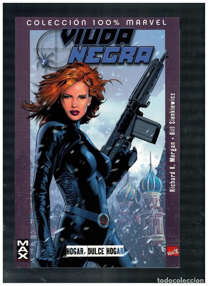 C&oacute;mics: 100% MARVEL: VIUDA NEGRA. - HOGAR,DULCE HOGAR - MAX COMICS. NUEVO. - Foto 1