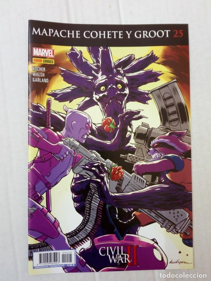 C&oacute;mics: MAPACHE COHETE Y GROOT n&ordm; 25. CIVIL WAR II - Foto 1