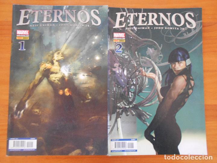 C&oacute;mics: ETERNOS - N&ordm; 1,2,3 Y 4 - NEIL GAIMAN - MARVEL - PANINI (FI1) - Foto 2