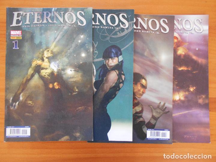 C&oacute;mics: ETERNOS - N&ordm; 1,2,3 Y 4 - NEIL GAIMAN - MARVEL - PANINI (FI1) - Foto 1