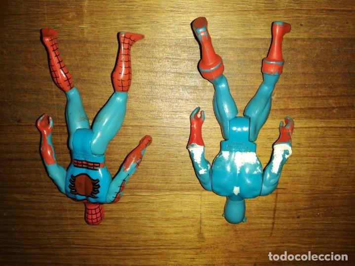 C&oacute;mics: FIGURA MU&Ntilde;ECO CAPITAN AMERICA Y SPIDERMAN  MARVEL COMICS GROUP 1984 - Foto 4