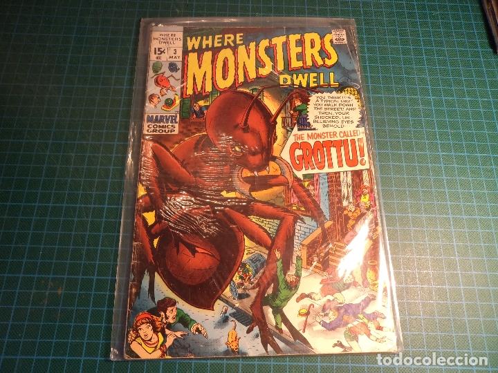 C&oacute;mics: Where monsters dwell. N&deg; 3. Marvel. (B-43) - Foto 1