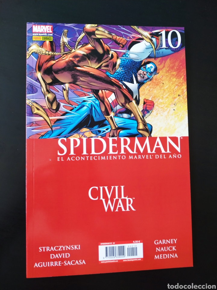 C&oacute;mics: DE KIOSCO SPIDERMAN 10 CIVIL WAR PANINI COMICS - Foto 1