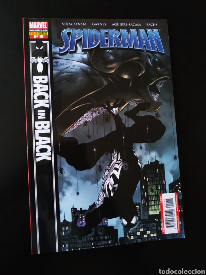 C&oacute;mics: DE KIOSCO SPIDERMAN 16 BLACK IN BLACK PANINI COMICS - Foto 1
