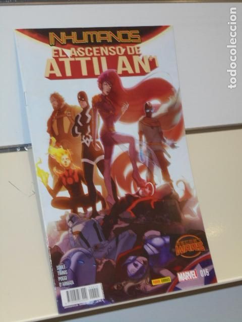 C&oacute;mics: INHUMANOS N&ordm; 15 EL ASCENSO DE ATTILAN - PANINI - Foto 1