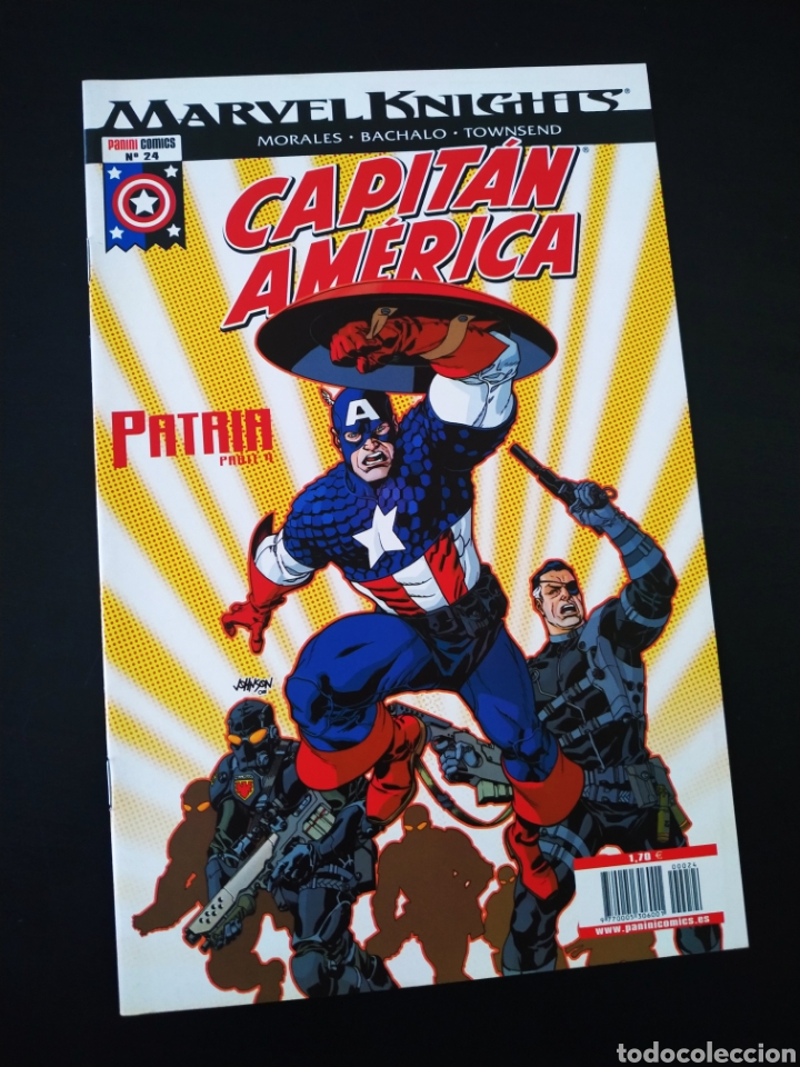 C&oacute;mics: DE KIOSCO MARVEL KNIGHTS CAPITAN AMERICA 24 PANINI COMICS - Foto 1