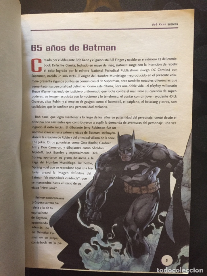 C&oacute;mics: CL&Aacute;SICOS DEL C&Oacute;MIC N.1 BATMAN de BOB KANE DC C&Oacute;MICS ( 2004 ). - Foto 3