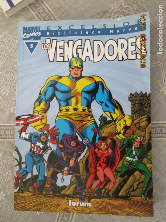 C&oacute;mics: LOS VENGADORES N&ordm; 5 FORUM BIBLIOTECA MARVEL EXCELSIOR - Foto 1