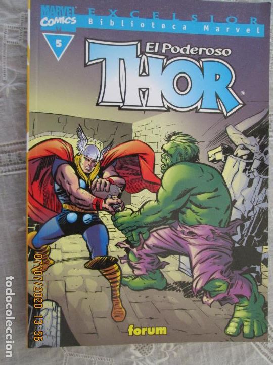 C&oacute;mics: THOR EL PODEROSO N&ordm; 5 BIBLIOTECA MARVEL N&ordm; 8 FORUM COMICS -2002 - EXCELSIOR - Foto 1