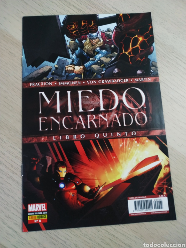 C&oacute;mics: EXCELENTE ESTADO MIEDO ENCARNADO 5 PANINI COMICS - Foto 1