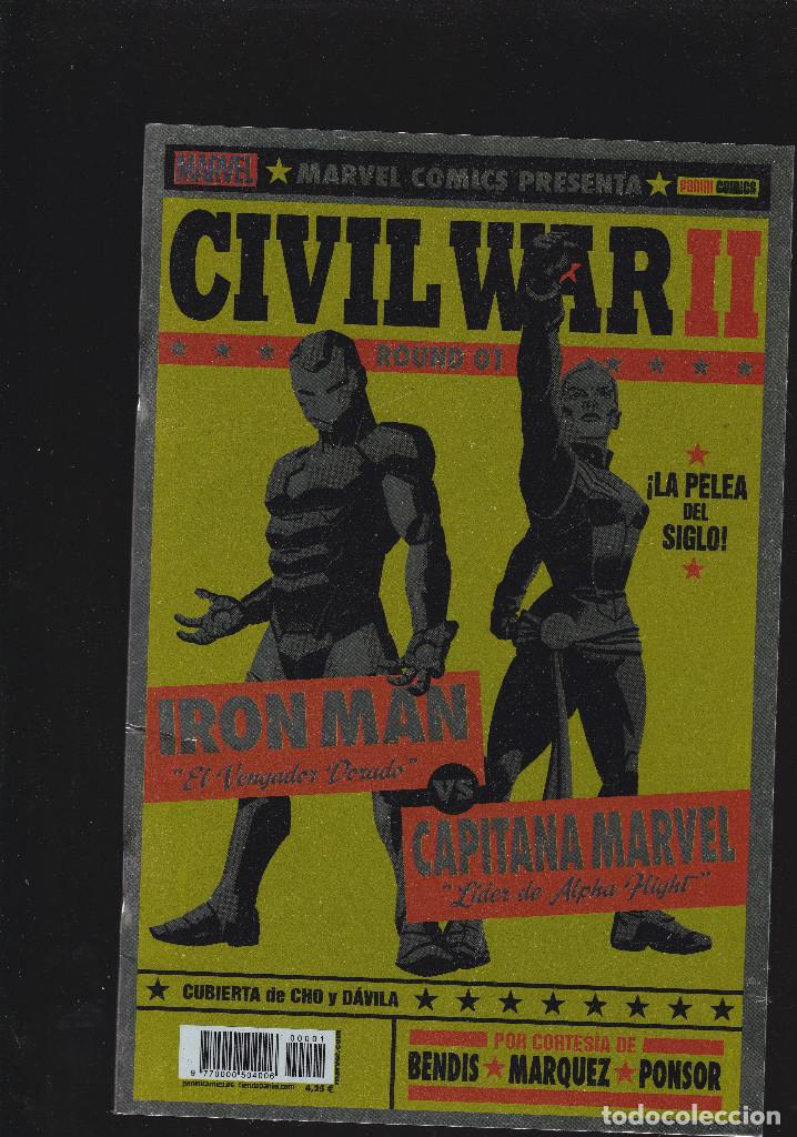 Fumetti: CIVIL WAR II - N&ordm; 1 - Portada alternativa 1 - Octubre 2016- PORTADA METALICA - PANINI -