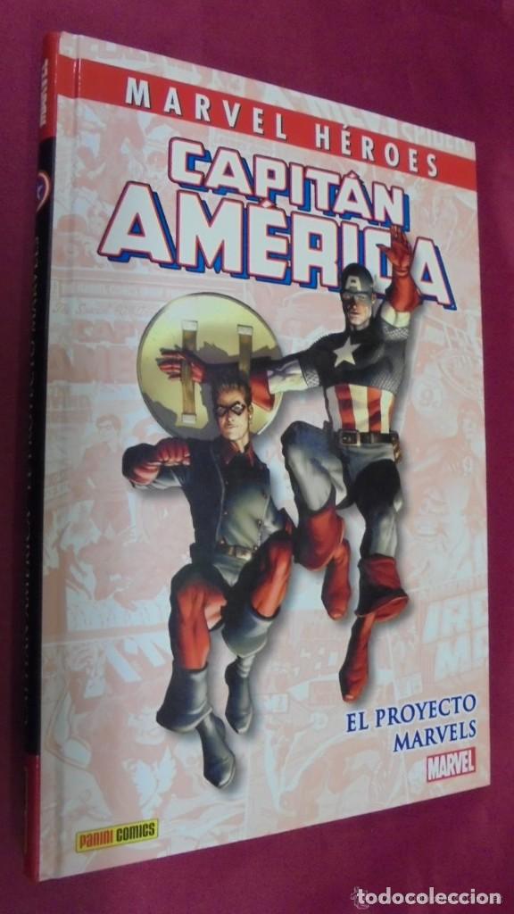 C&oacute;mics: MARVEL HEROES. CAPITAN AMERICA. EL PROYECTO MARVELS. PANINI. - Foto 1