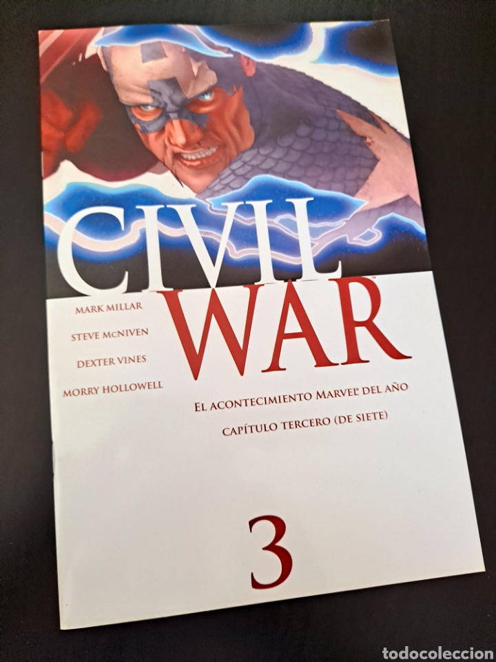 C&oacute;mics: EXCELENTE ESTADO CIVIL WAR 3 PANINI - Foto 1