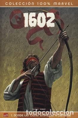 C&oacute;mics: 100% MARVEL - 1602 DE NEIL GAIMAN & KUBERT - PANINI - Foto 1