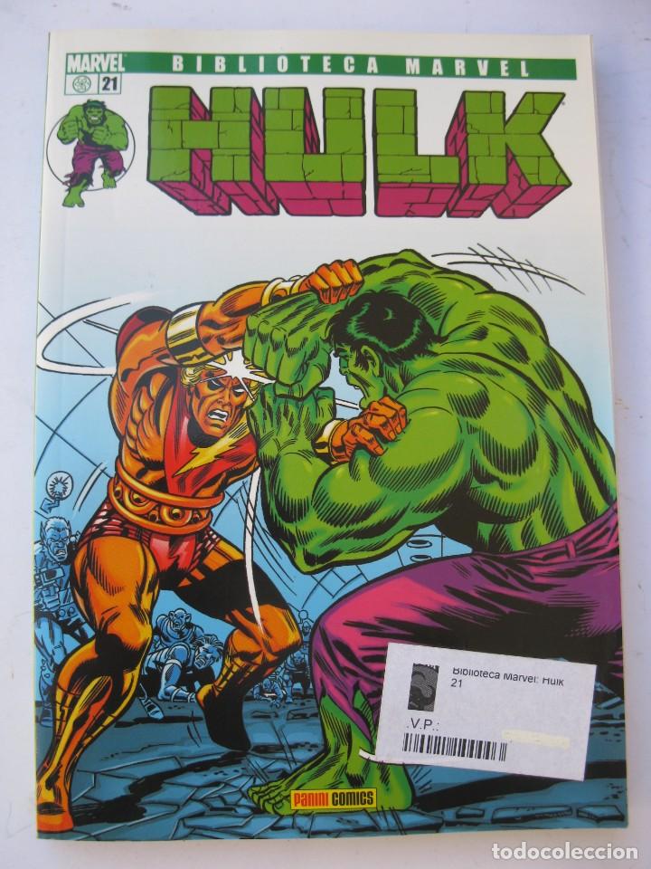 C&oacute;mics: BIBLIOTECA MARVEL - HULK - N&ordm; 21 - PANINI COMICS. - Foto 1