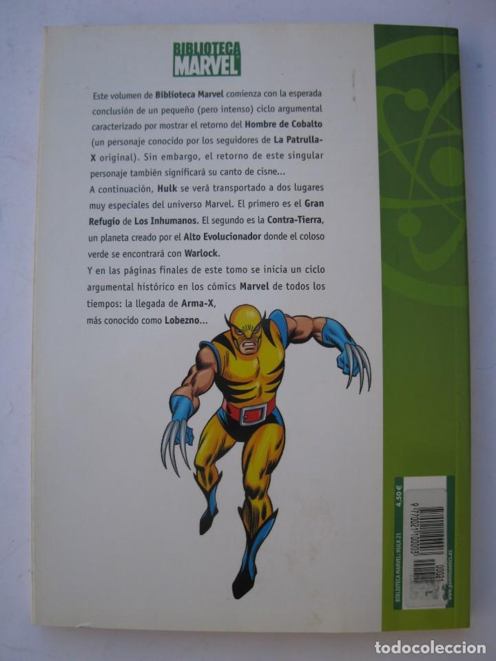 C&oacute;mics: BIBLIOTECA MARVEL - HULK - N&ordm; 21 - PANINI COMICS. - Foto 3