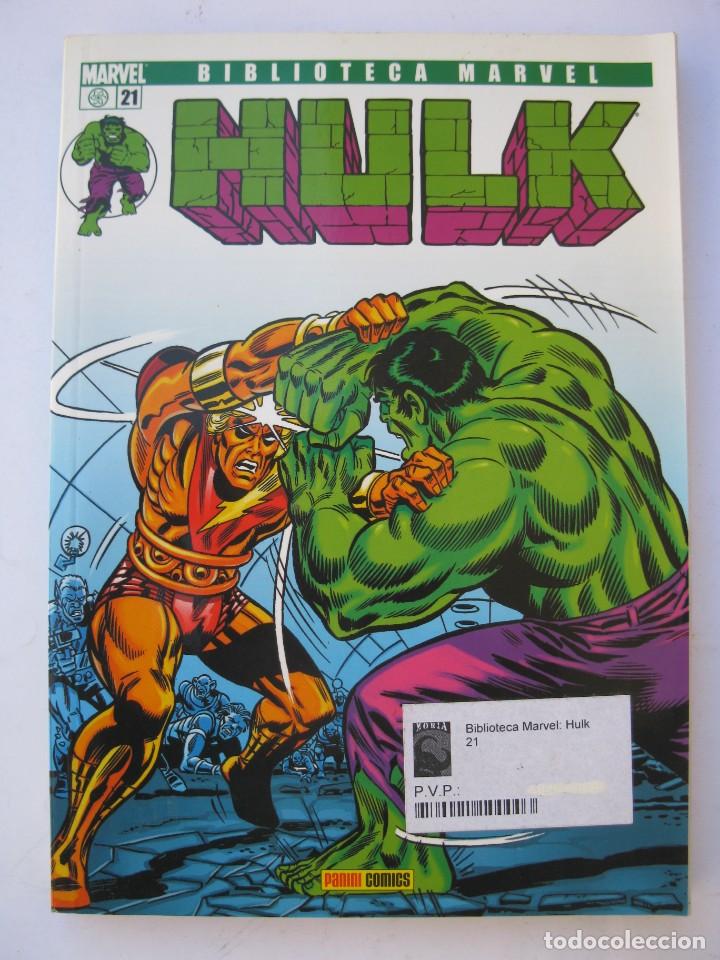 C&oacute;mics: BIBLIOTECA MARVEL - HULK - N&ordm; 21 - PANINI COMICS. - Foto 1