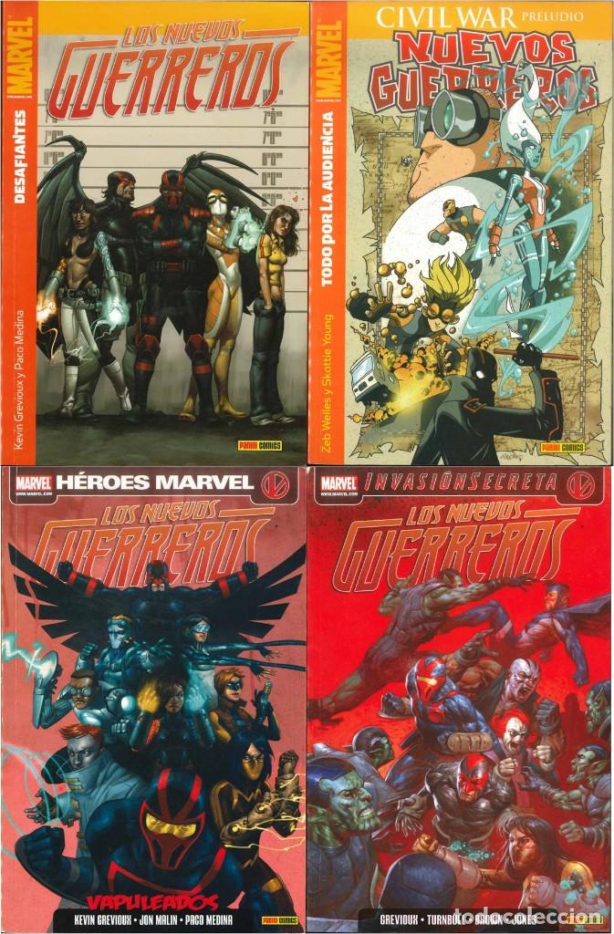 C&oacute;mics: LOS NUEVOS GUERREROS DE PANINI C&Oacute;MICS 4 TOMOS MARVEL - Foto 1