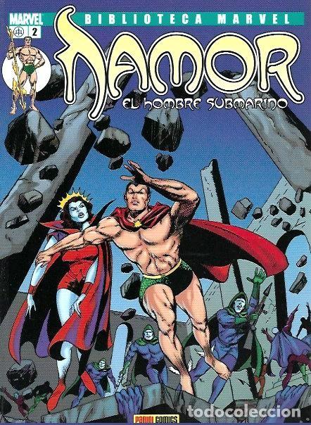 C&oacute;mics: biblioteca marvel, namor n&uacute;meros 1-2-3, panini - Foto 1