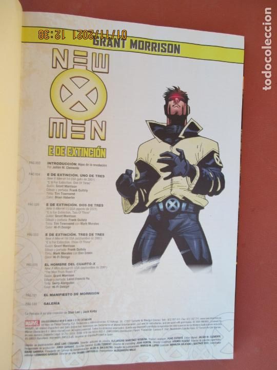 C&oacute;mics: NEW MEN - E DE EXTINCION -GRANT MORRISON MARVEL 1 DE 8 - PANINI COMICS - Foto 2