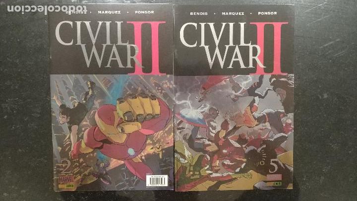 Comics: Civil War II 2 y 5 Portadas metalicas (grapa Panini)