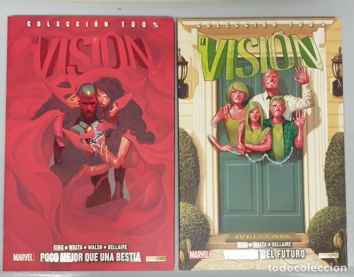 C&oacute;mics: LA VISION N&ordm; 1 Y 2 &iexcl; COMPLETA ! - COLCCION 100% MARVEL / TOM KING / PANINI - Foto 1