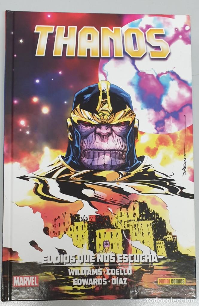 C&oacute;mics: THANOS : EL DIOS QUE NOS ESCUCHA / ROB WILLIAMS - IBAN COELLO / MARVEL - PANINI - Foto 1