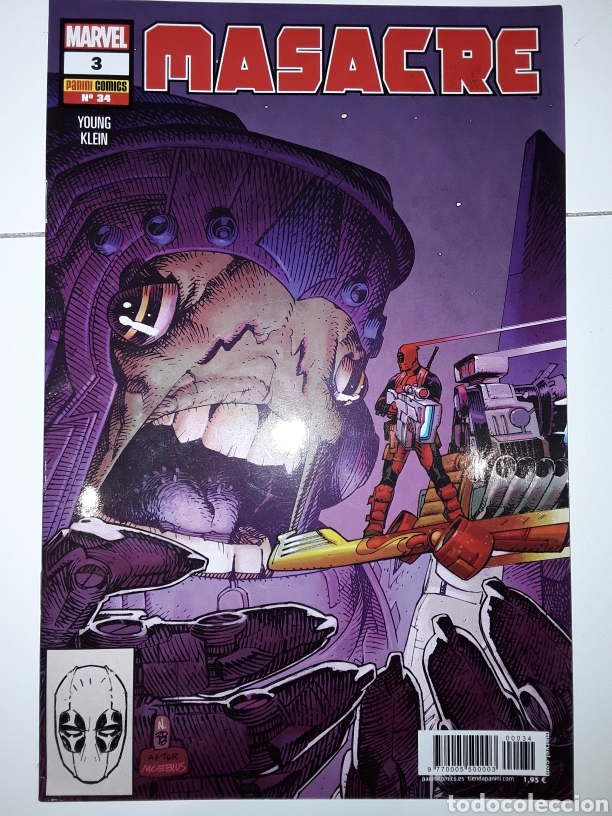 C&oacute;mics: Masacre 3 / 34 (grapa) Deadpool - Young, Klein - Panini / Marvel - Foto 1