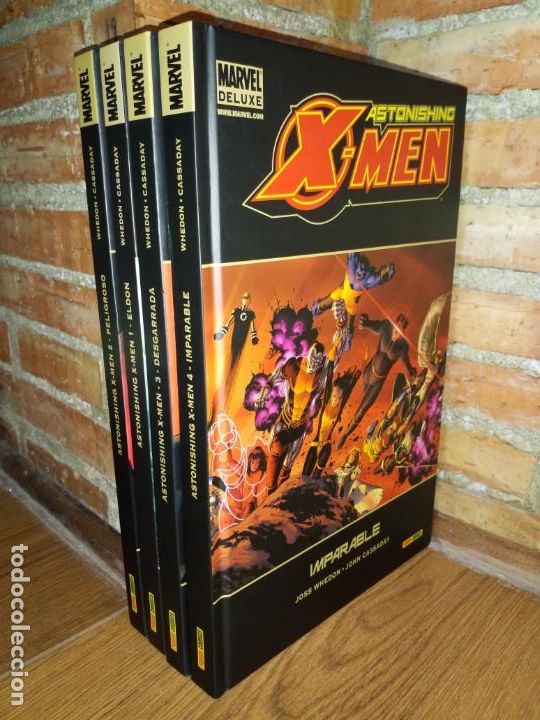 C&oacute;mics: 4 TOMOS ASTONISHING X-MEN MARVEL DELUXE - Foto 1
