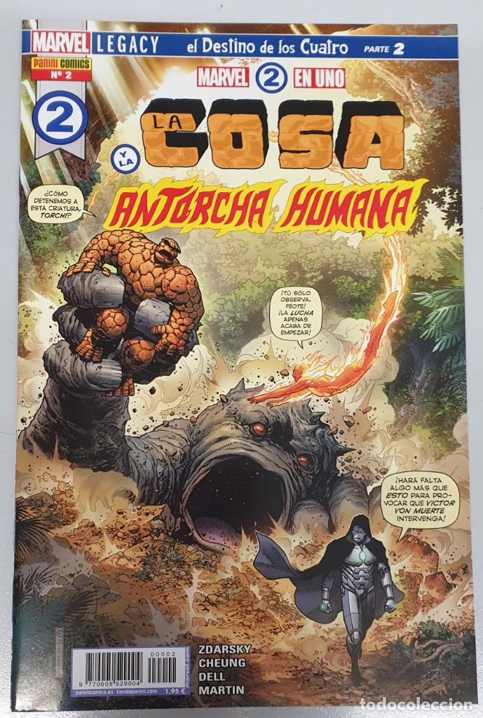 C&oacute;mics: MARVEL 2 EN UNO : LA COSA Y LA ANTORCHA HUMANA N&ordm; 2 / MARVEL - PANINI - Foto 1