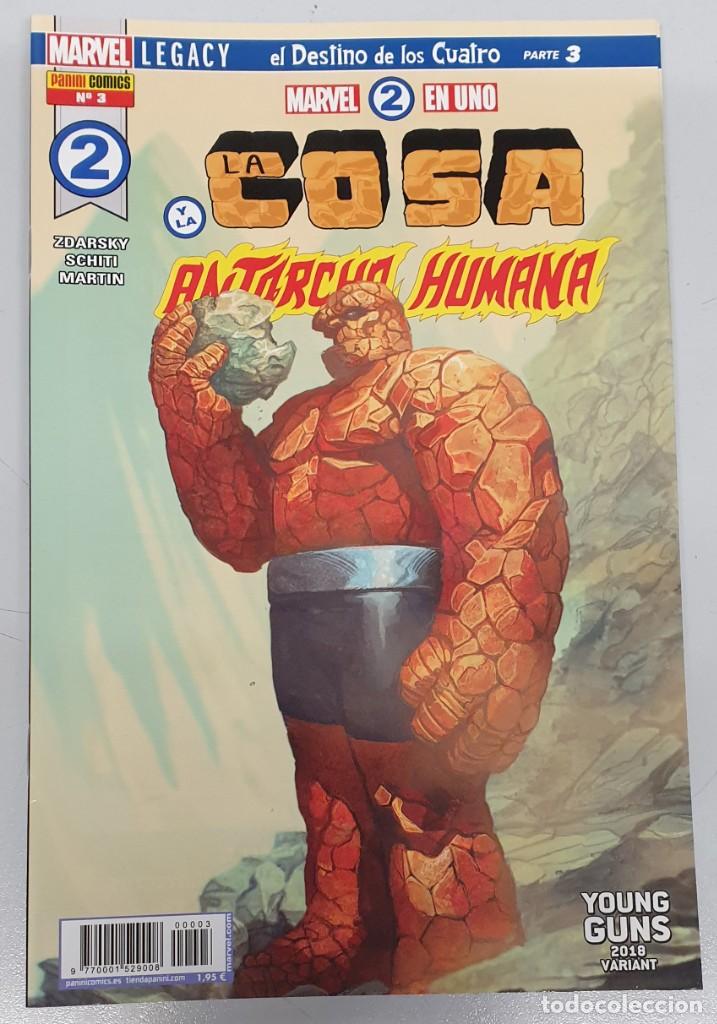 C&oacute;mics: MARVEL 2 EN UNO : LA COSA Y LA ANTORCHA HUMANA N&ordm; 3 / MARVEL - PANINI - Foto 1