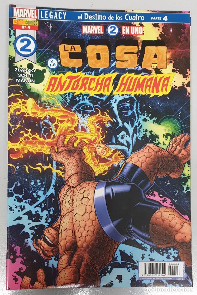 C&oacute;mics: MARVEL 2 EN UNO : LA COSA Y LA ANTORCHA HUMANA N&ordm; 4 / MARVEL - PANINI - Foto 1